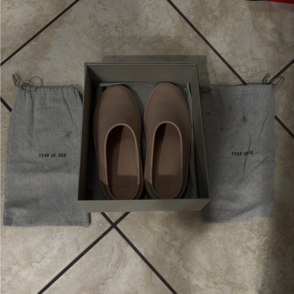 Fear of God Beige Slip-On Shoes